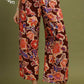 FLORAL FRONT TIE PANTS