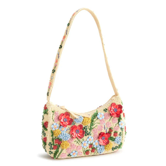 MINI ROXBURY CRESCENT SHOULDER BAG: ALL THE PRETTY WILDFLOWERS