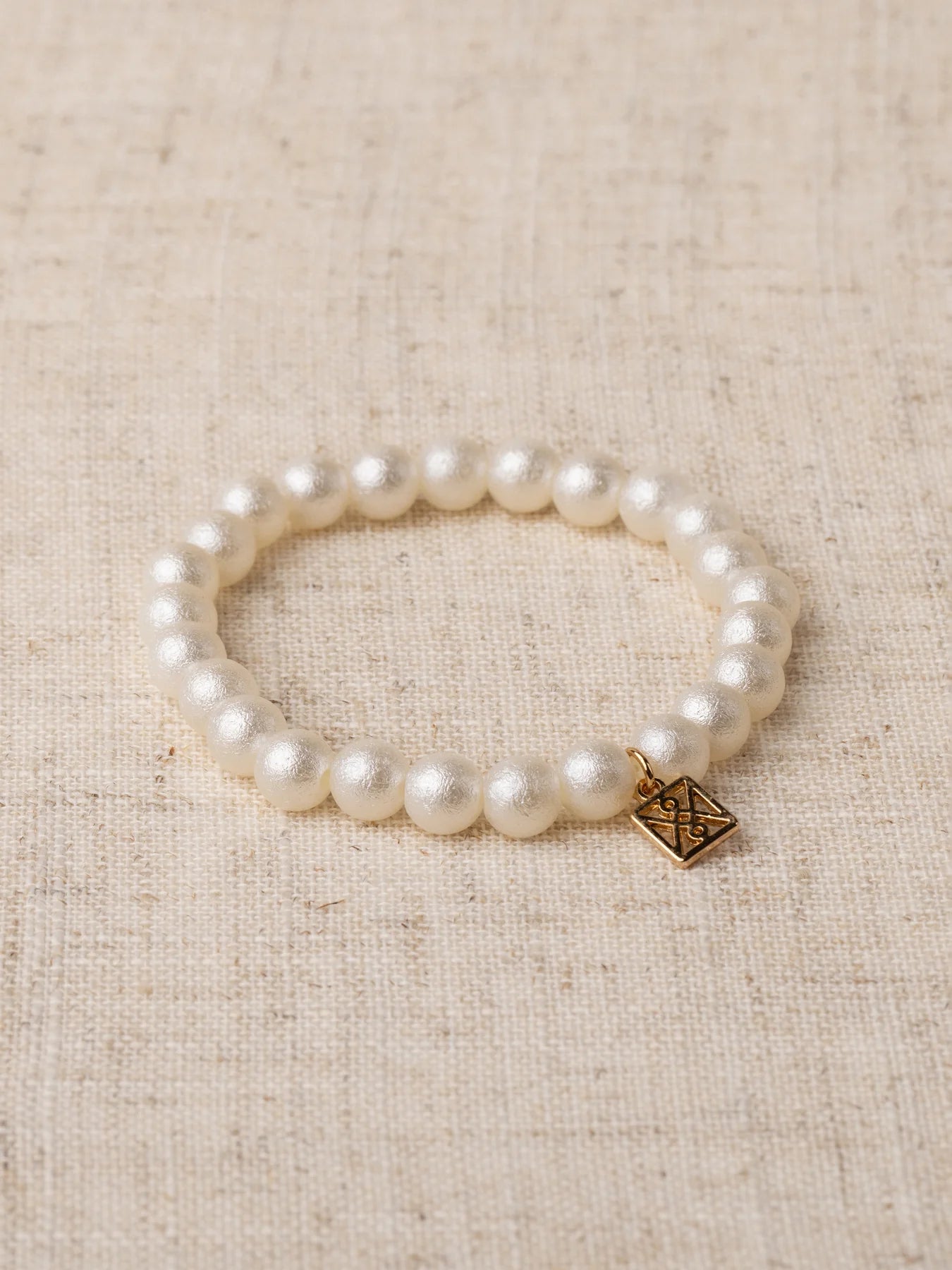 TAYLOR BRACELET COTTON PEARL