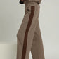 BROWN GINGHAM PANTS