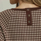 BROWN GINGHAM TOP