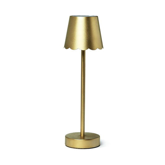 TABLE LAMP WITH SCALLOPED EDGE SHADE