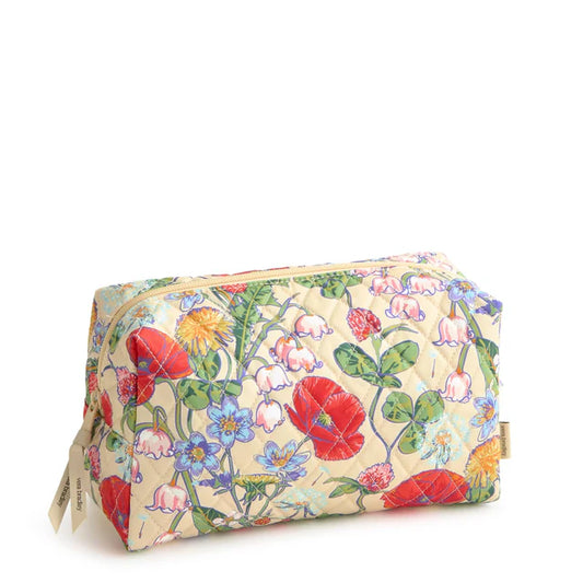 LARGE COSMETIC BAG ALL THE PRETTY WILDFLOWERS