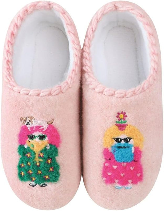 whimsy pink ladies slippers
