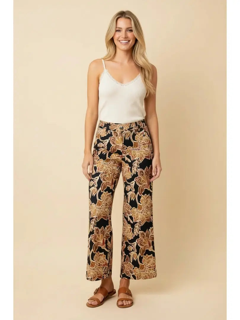 FLORAL PANTS
