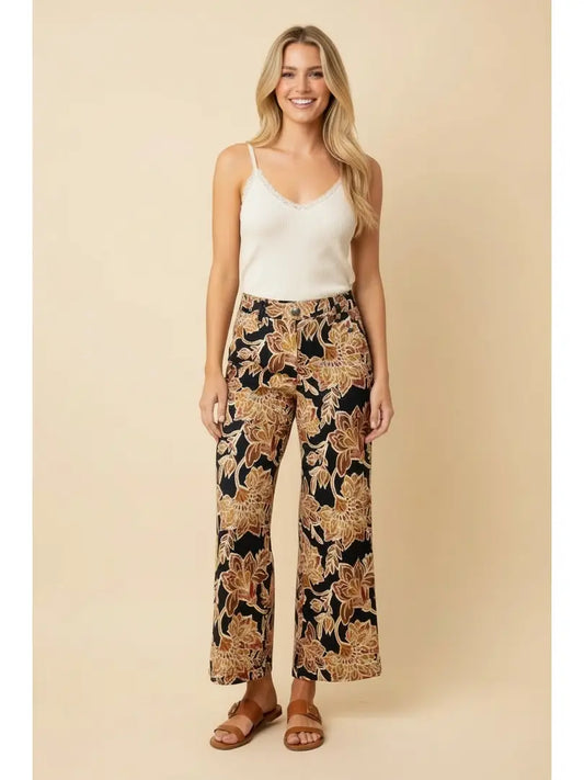 FLORAL PANTS