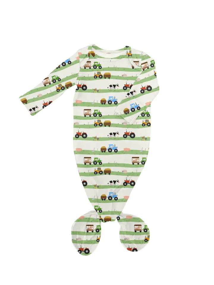 FARM STRIPES KNOTTED GOWN