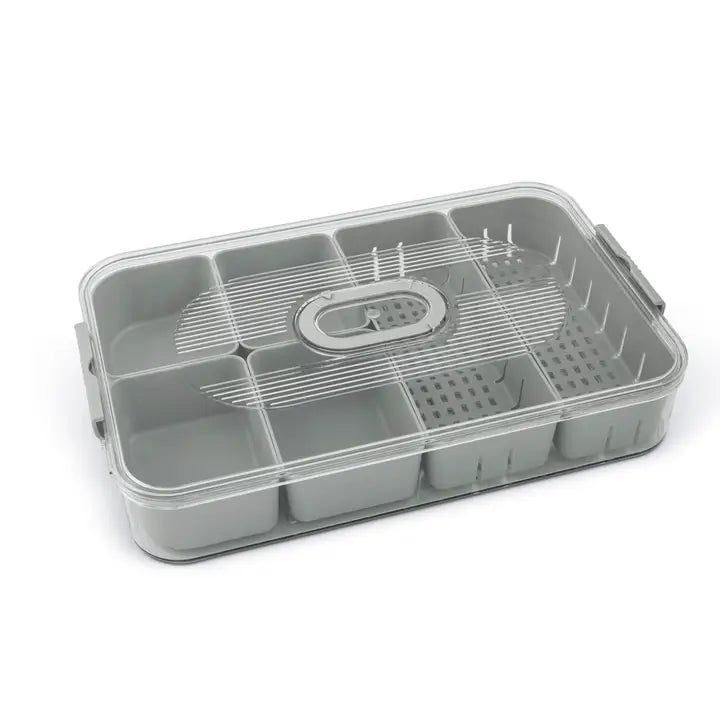 7 SECTION DRAINING STORAGE CONTAINER