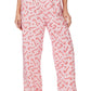 PINK CANDY CANE PAJAMA PANTS