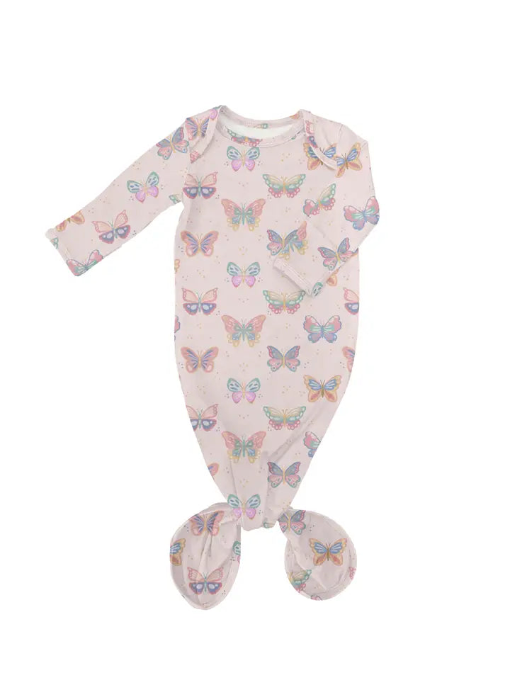 BUTTERFLY BLISS KNOTTED GOWN