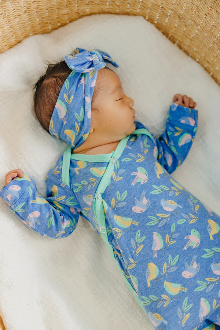 Birdie Newborn Knotted Gown