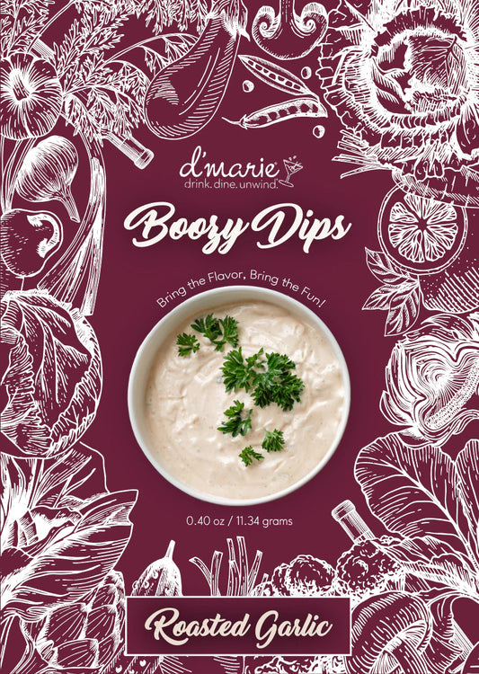 ROASTED GARLIC BOOZY DIP