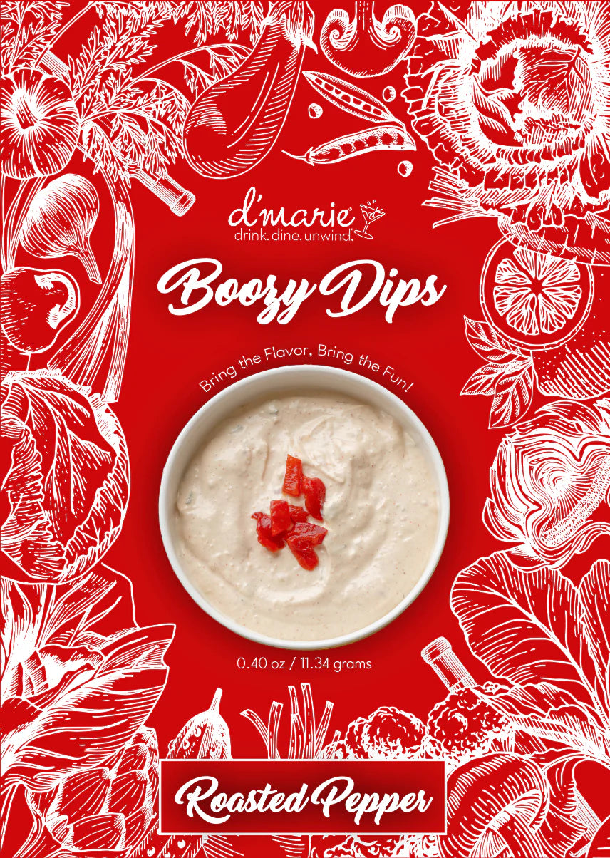 ROASTED RED PEPPER BOOZY DIP