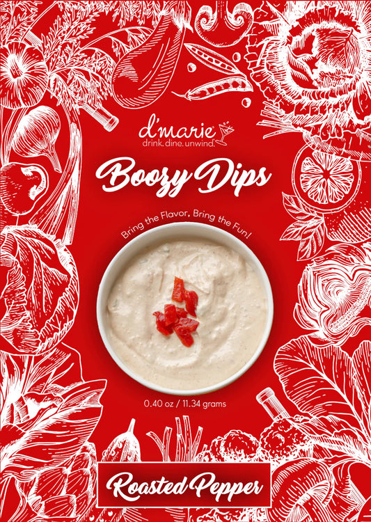 ROASTED RED PEPPER BOOZY DIP