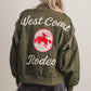 GREEN WESTERN BOMBER JACKET