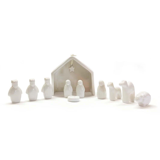 11 PC MINIATURE NATIVITY SET