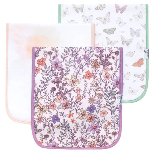 FLORA BURP CLOTH SET
