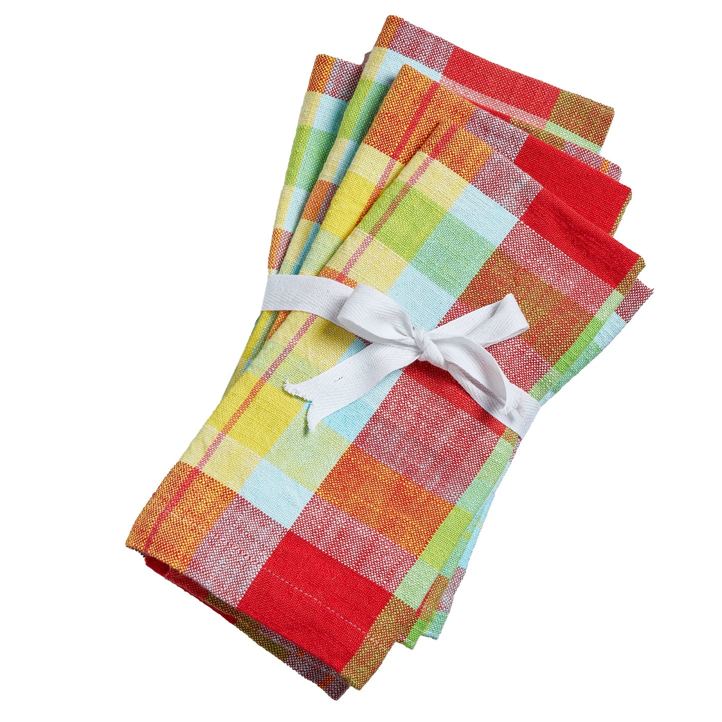FRESH PICK PLAID NAPKIN SET/4