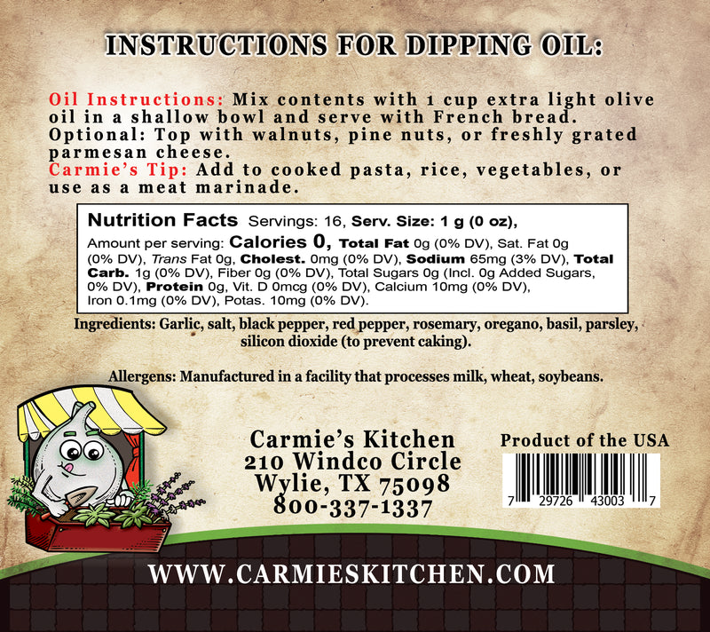 ITALIAN HERB BREAD DIPPING OIL