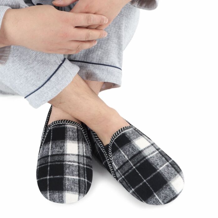 MENS MODERN ALPINE PLAID BLACK