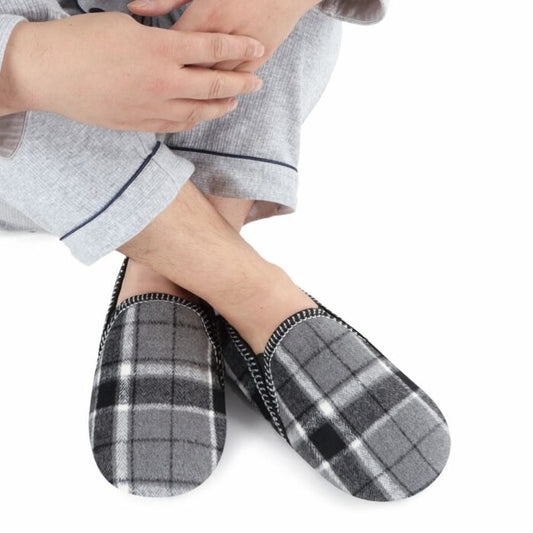 MENS MODERN ALPINE PLAID GRAY