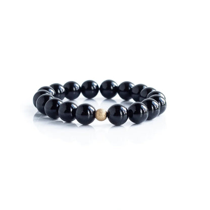 GEMSTONE BRACELET 10MM BLACK