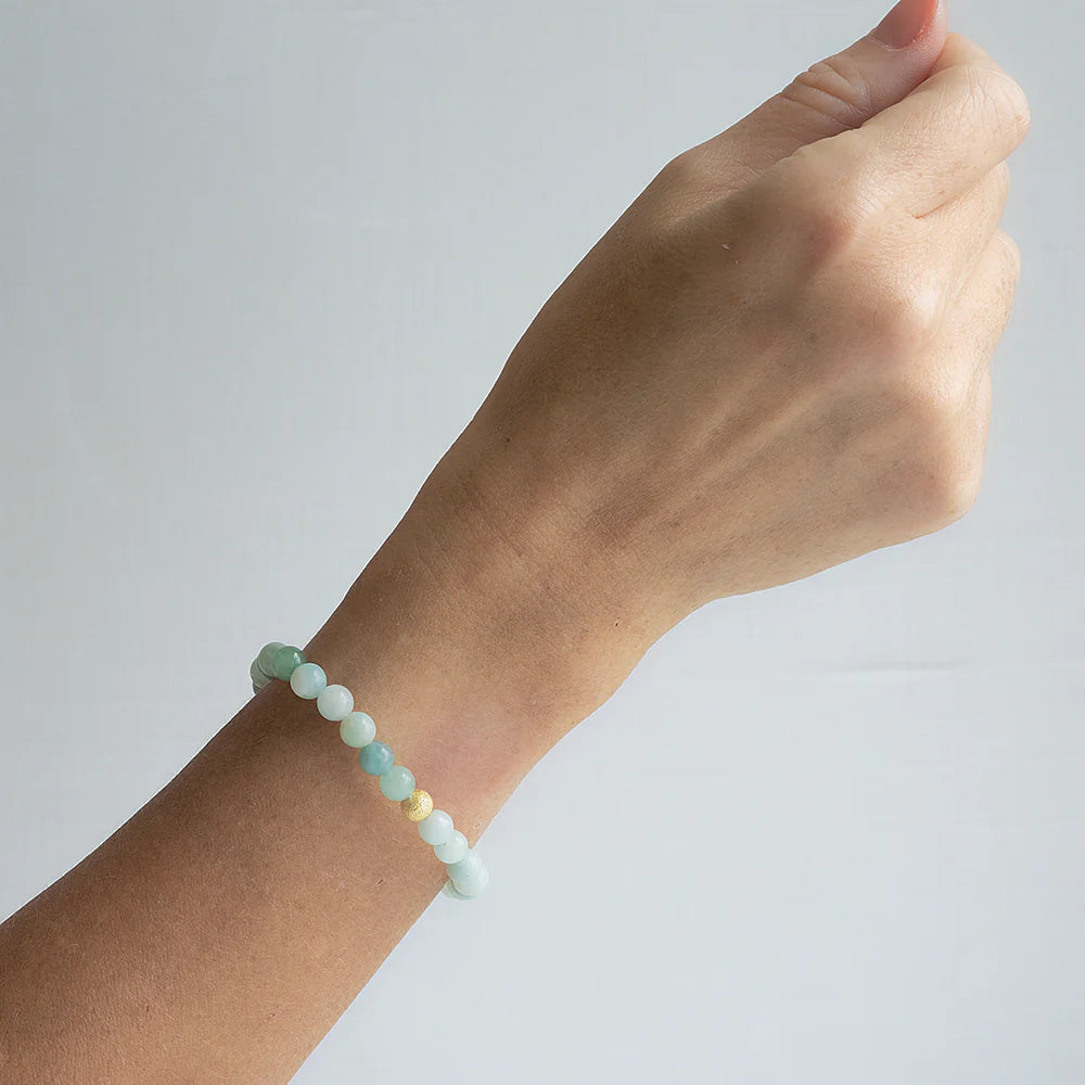 GEMSTONE BRACELET 6MM AMAZONITE