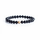 GEMSTONE BRACELET 6MM BLACK