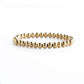 Gold Beaded Bracelet Smooth 6MM