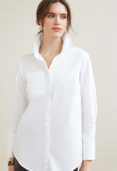 Meredith Button-Up Boyfriend Shirt