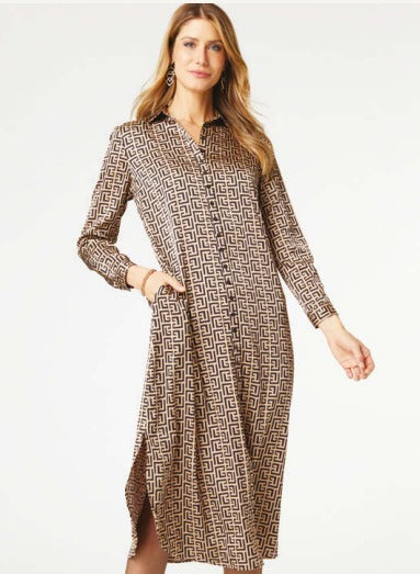 Mylah Button Down Maxi Dress