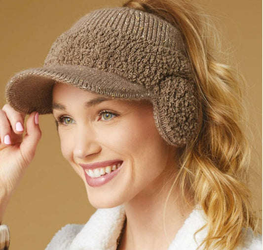 Sherpa Pony Hat- Brown