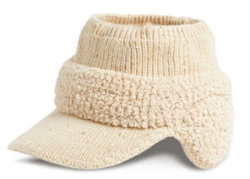 Sherpa Pony Hat- Cream