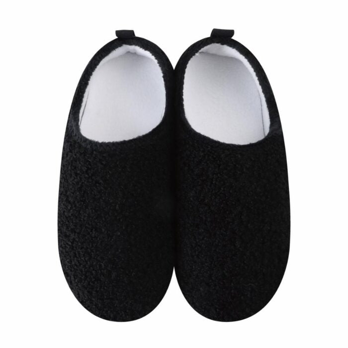 WOMENS SOFT PLUSH CASUALS BLACK