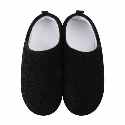 WOMENS SOFT PLUSH CASUALS BLACK