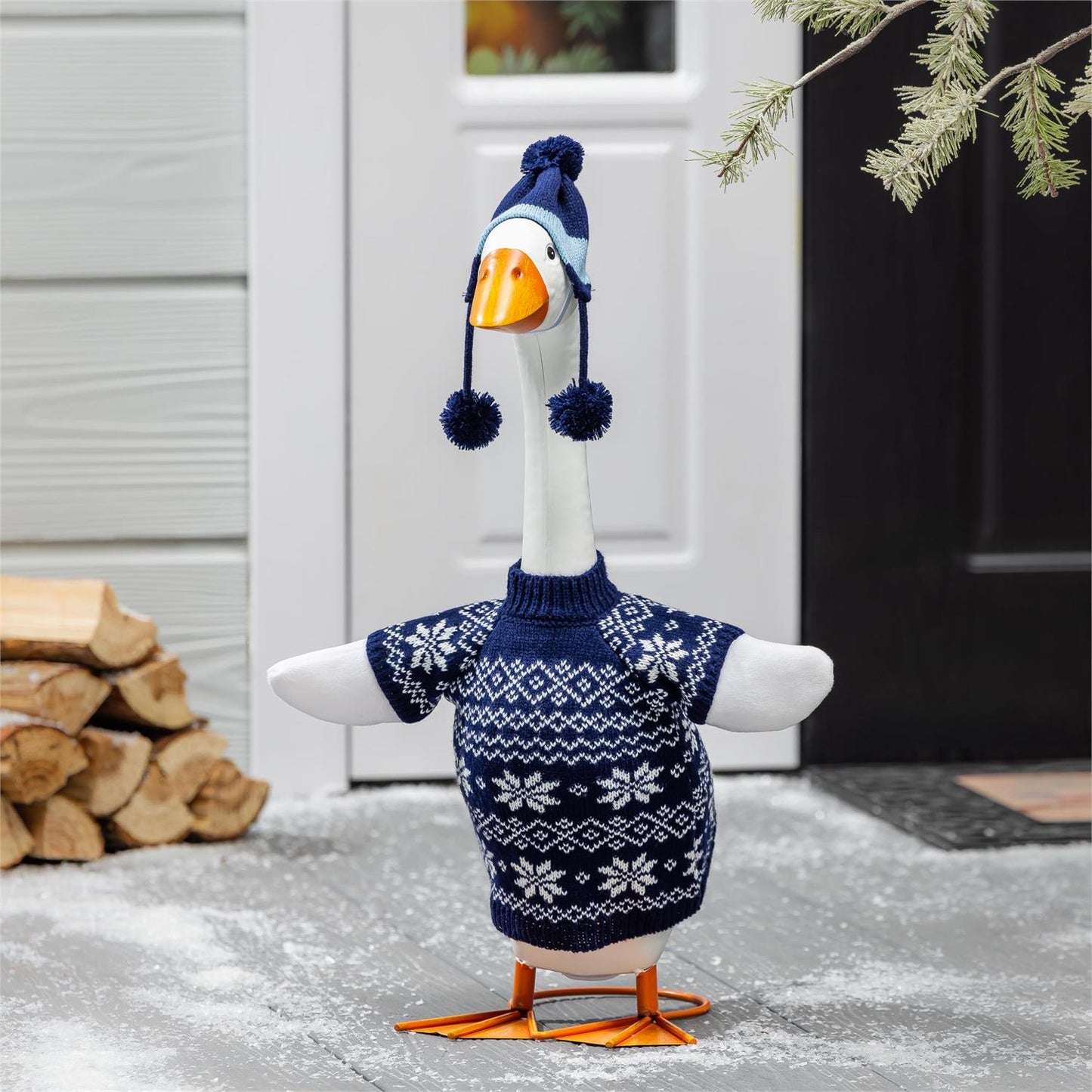 GOOSE OUTFIT BLUE SWEATER