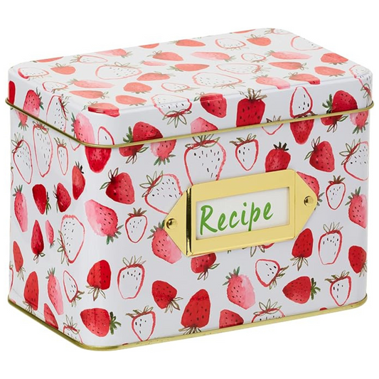 STRAWBERRY RECIPE TIN