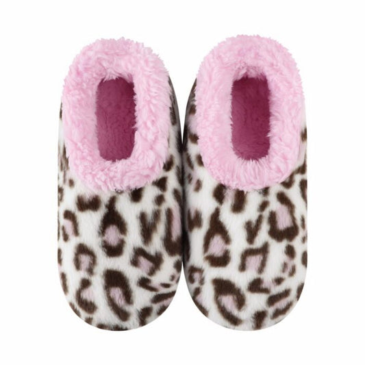 WOMENS SPOT ON COZY PINK LEOPARD