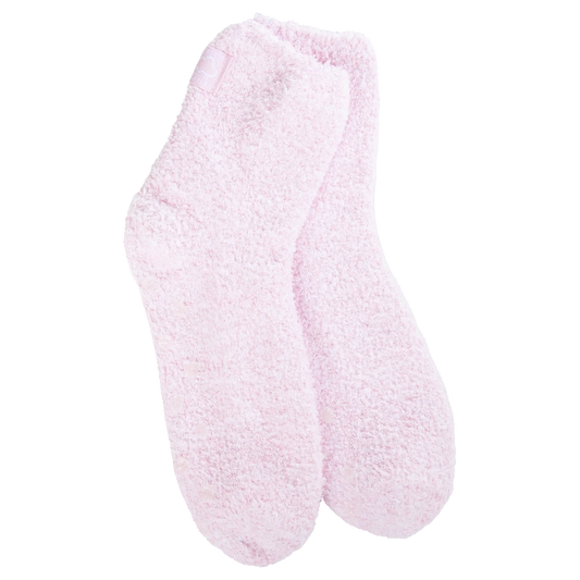 Cozy Quarter w/ Grippers- ORCHID PINK