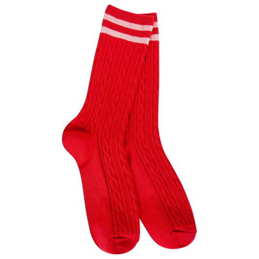 WEEKEND LIGHTWEIGHT RUBY CREW STRAWBERRY