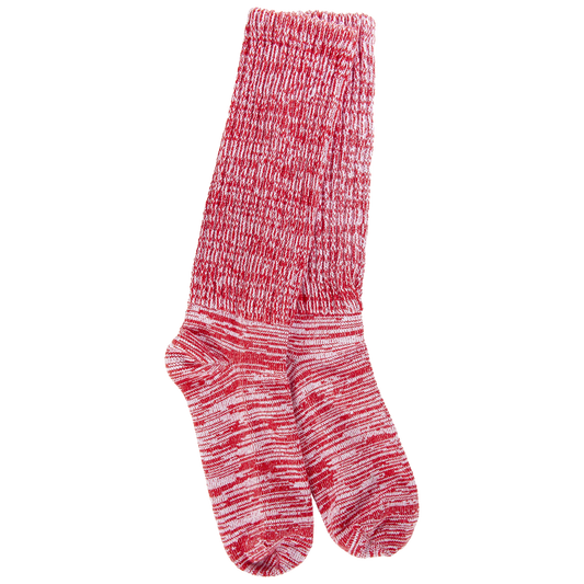 SLUB SLOUCH CREW-PEPPERMINT