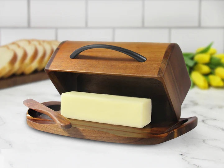 WOOD BUTTERIE BLACK HANDLE