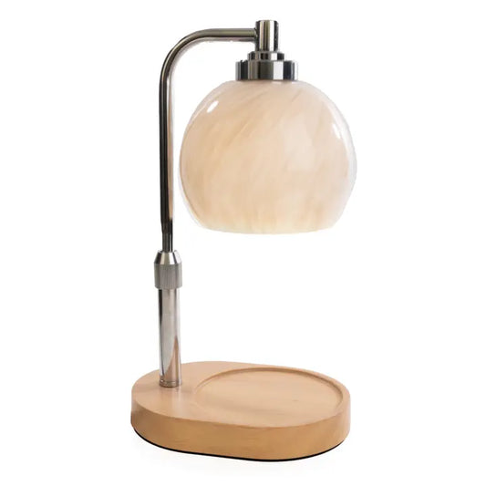 SWIRL BLOWN GLASS LAMP