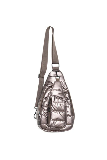 BRONZE METALLIC SLING BAG