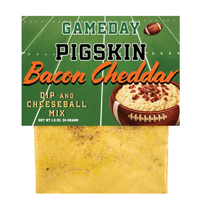 PIGSKIN BACON CHEDDAR DIP