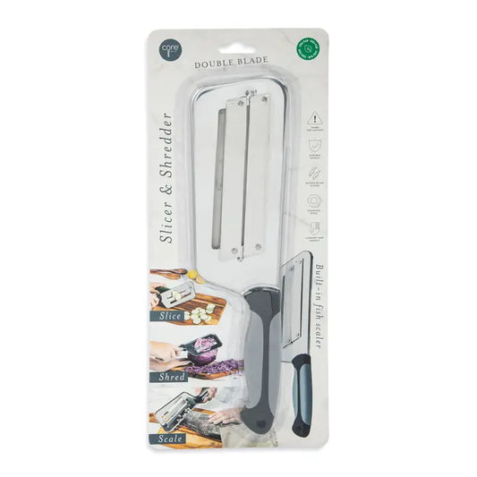 DOUBLE BLADE SLICER AND SHREDDER