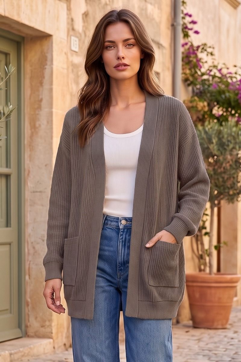 CR-EMBER CARDIGAN CHARCOAL