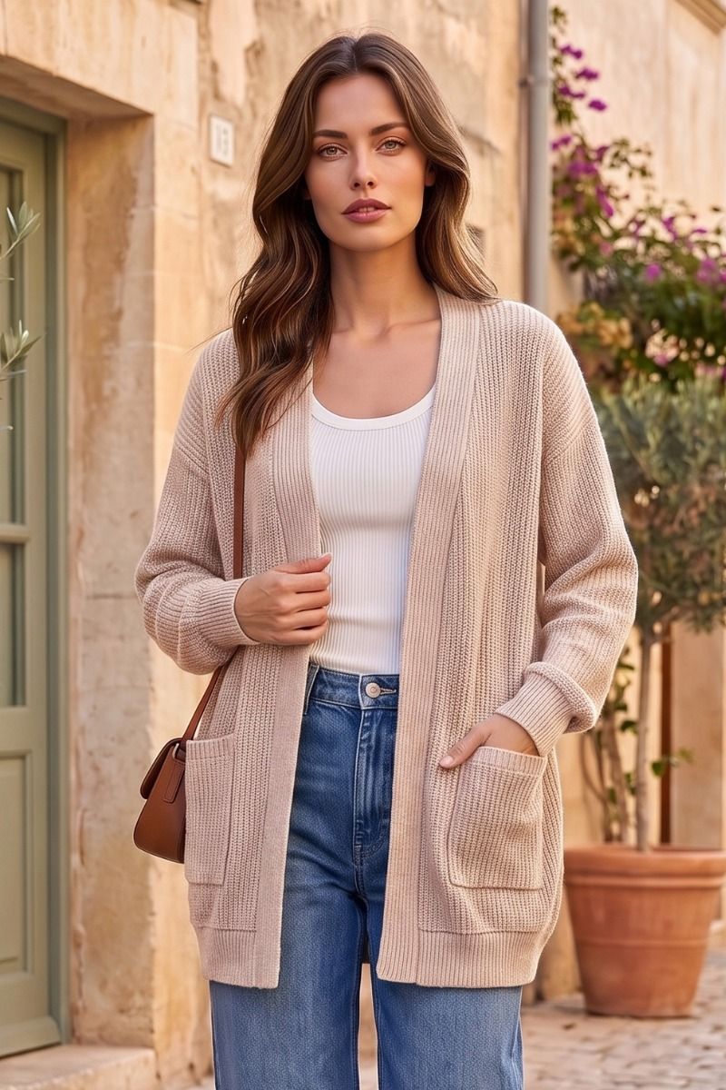 CR-EMBER CARDIGAN TAUPE