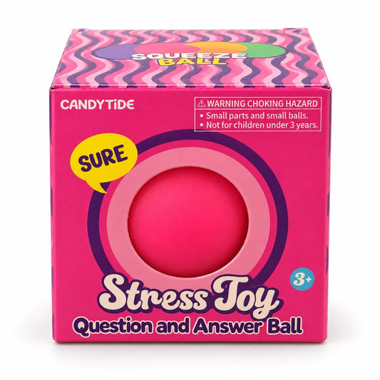 CANDYTIDE QUESTION AND ANSWER BALL PINK SQUISHY