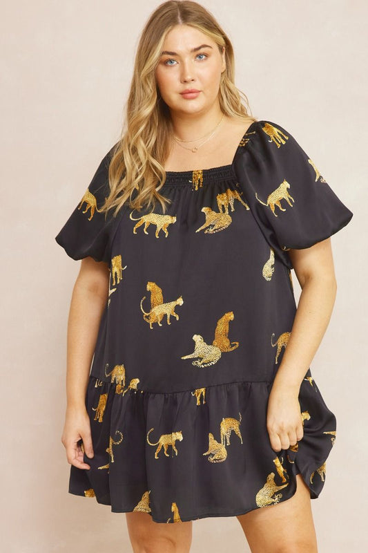 Leopard Dress Plus